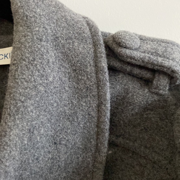 Ricki’s long wool blend jacket in grey in size p/s - Picture 9 of 11